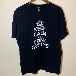 Keep Calm and Drink Gritty’s t shirt Men’s size XL